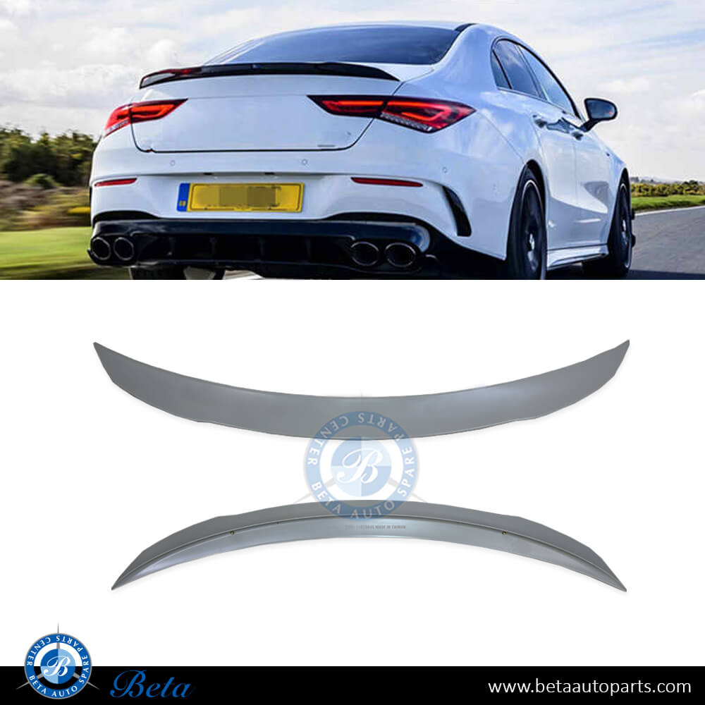 Trunk Spoiler for Mercedes CLA-Class C118 2019-Up models, Part Number 1187900800 Trunk Spoiler for Mercedes CLA-Class C118 2019-Up models, Part Number 1187900800